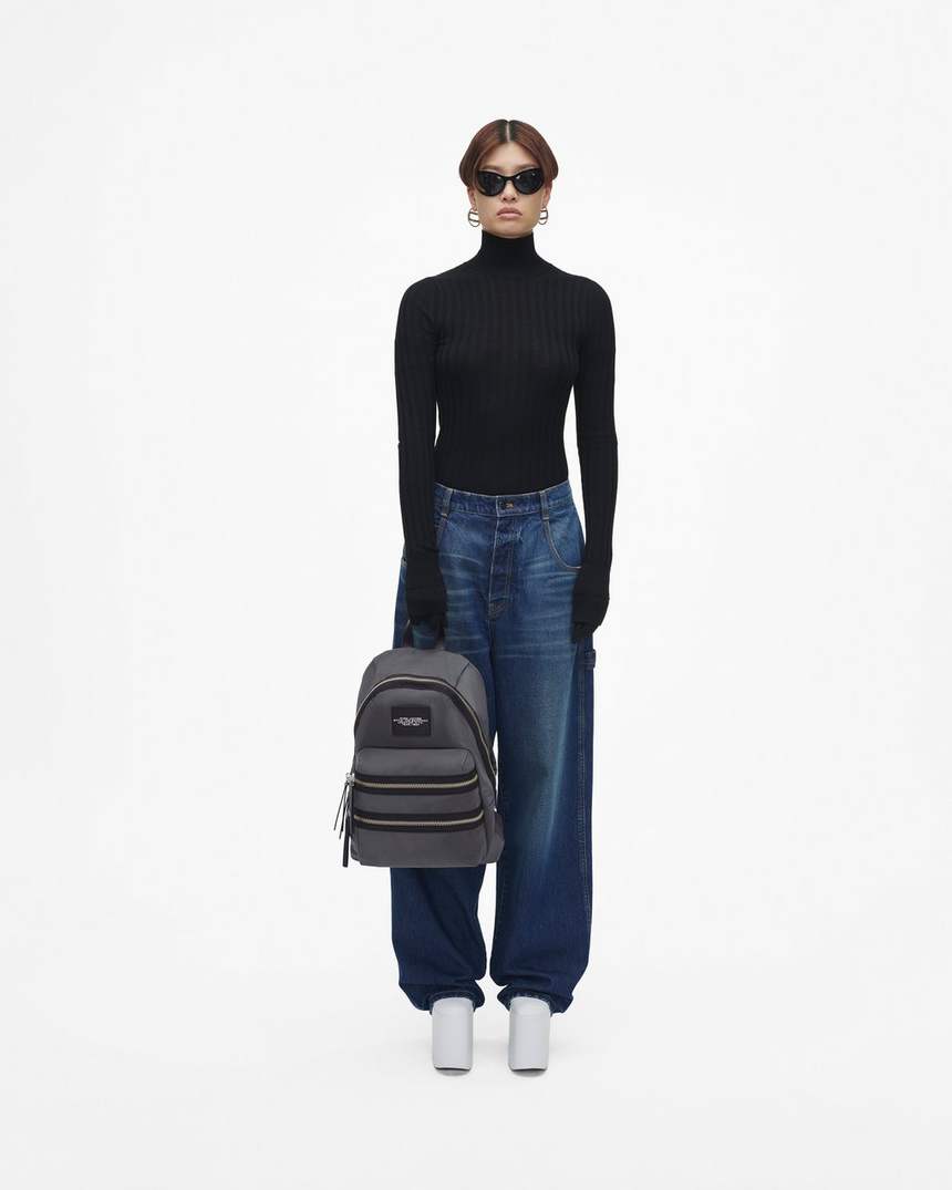 de biker nylon large backpack