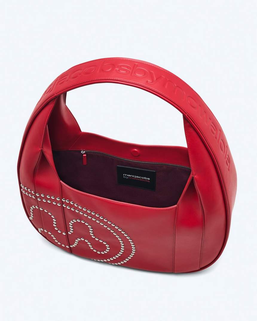 de mowalola xl ronde tas