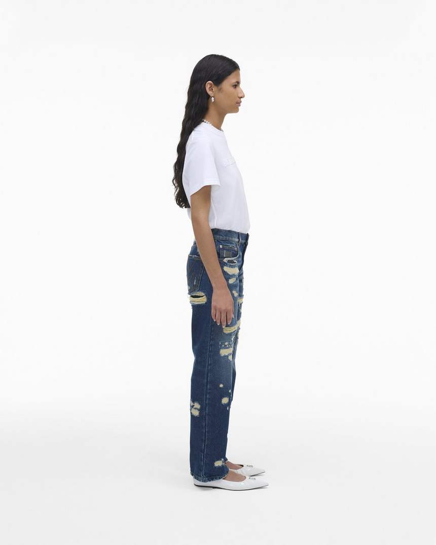 de rip and repair rechte jeans