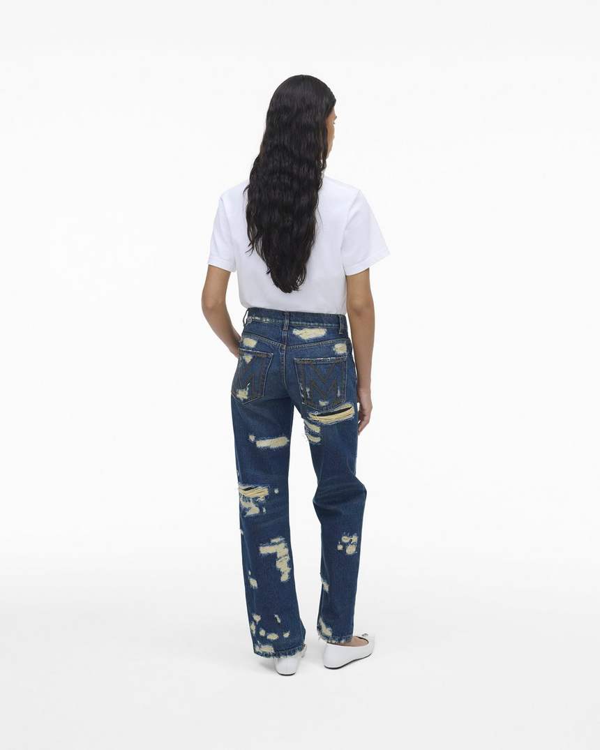 de rip and repair rechte jeans