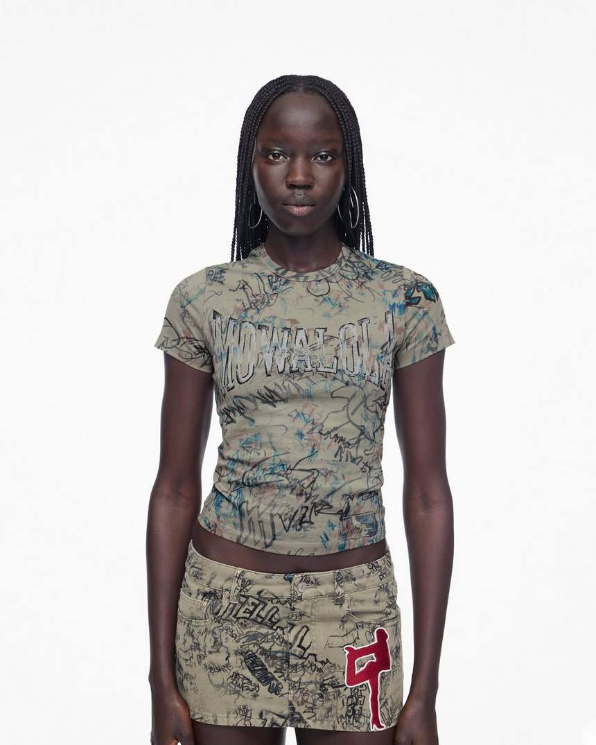 mowalola shrunken tee