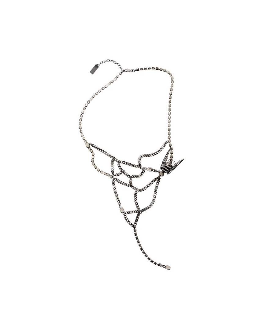 yproject trapped butterfly necklace