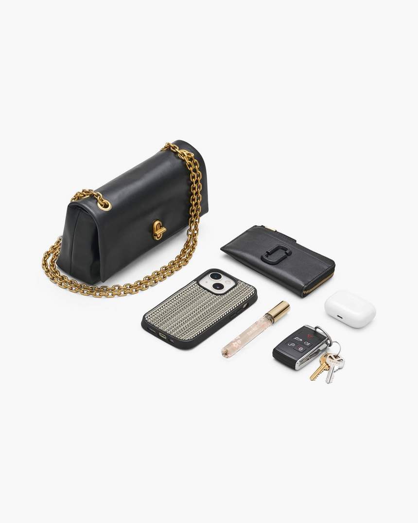 de mini-tas met dubbele ketting