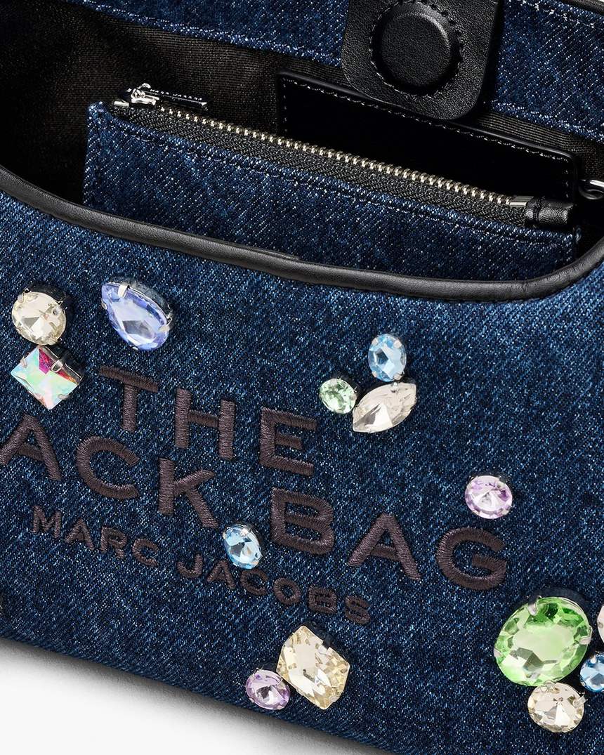 de gem denim mini sack bag
