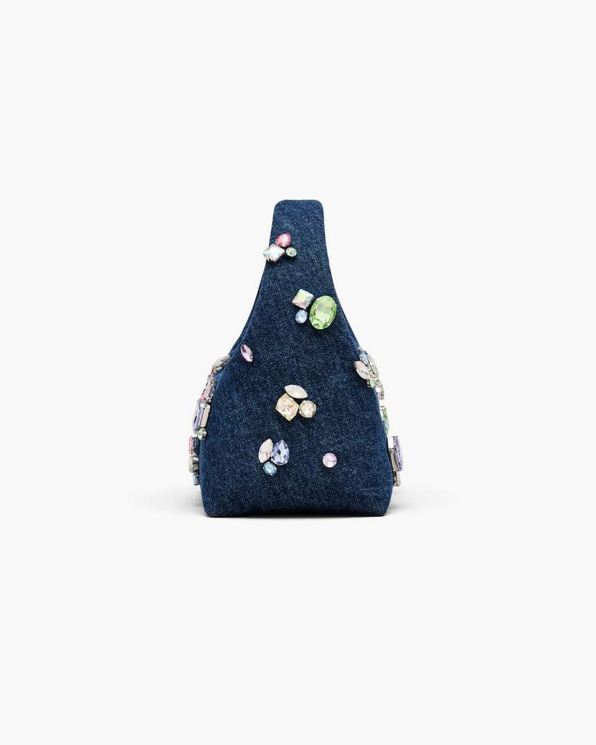 de gem denim mini sack bag