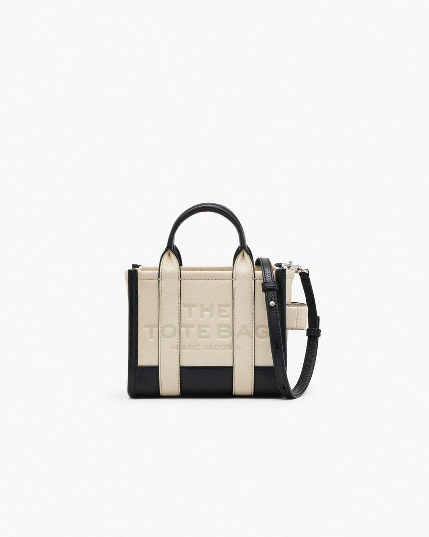 de colorblock crossbody tote bag