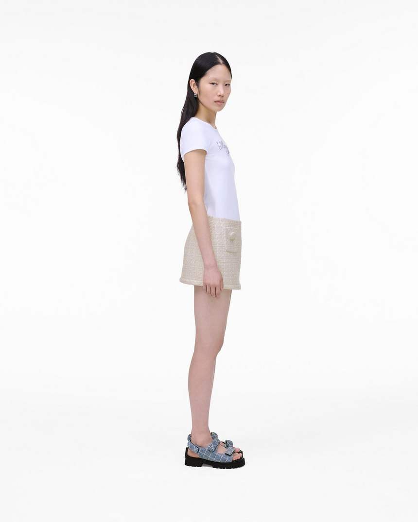 de gewatteerde denim sunny sandaal