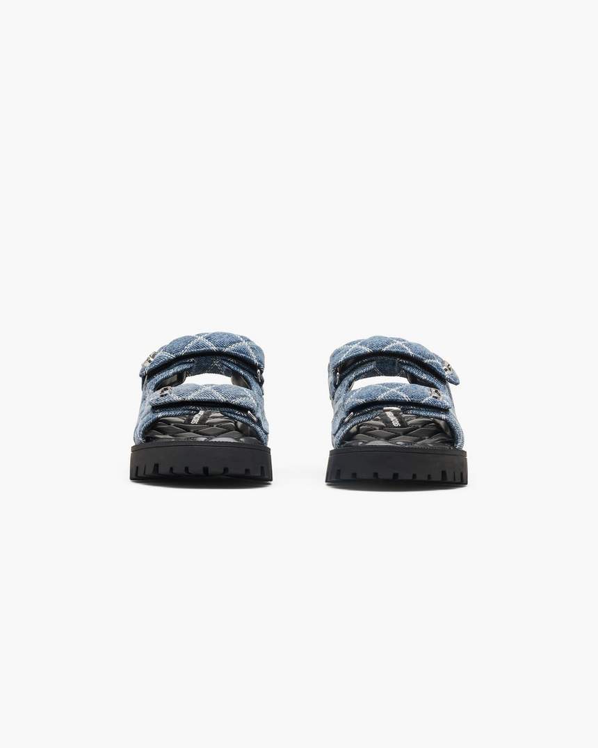 de gewatteerde denim sunny sandaal
