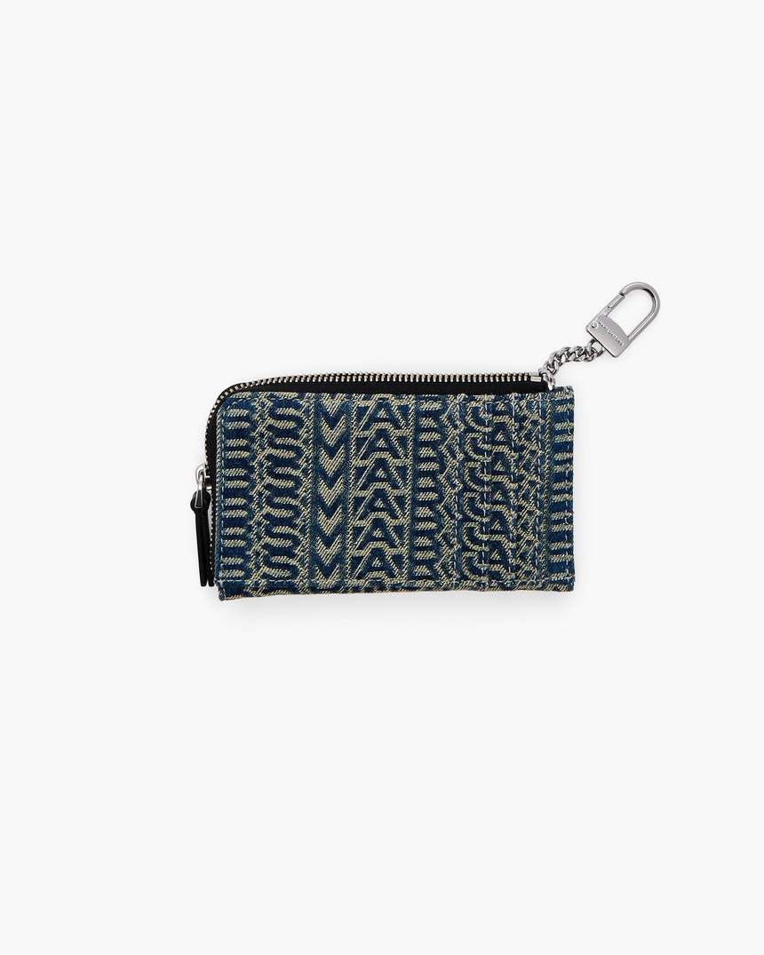 de monogram denim j marc top zip multi wallet