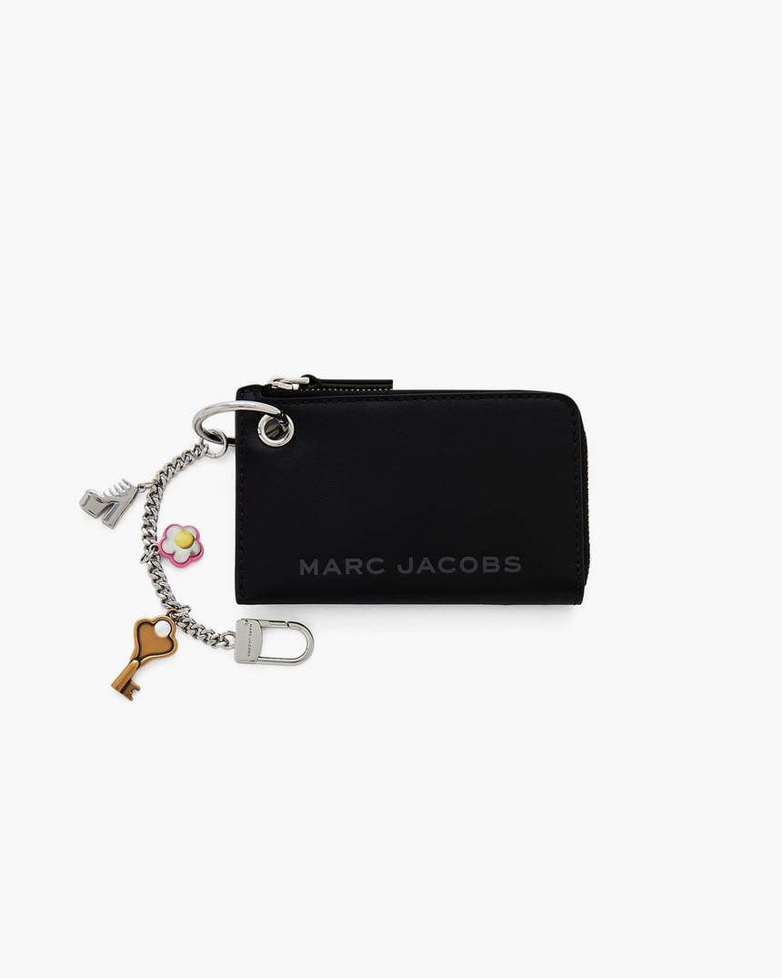 de top zip charm portemonnee