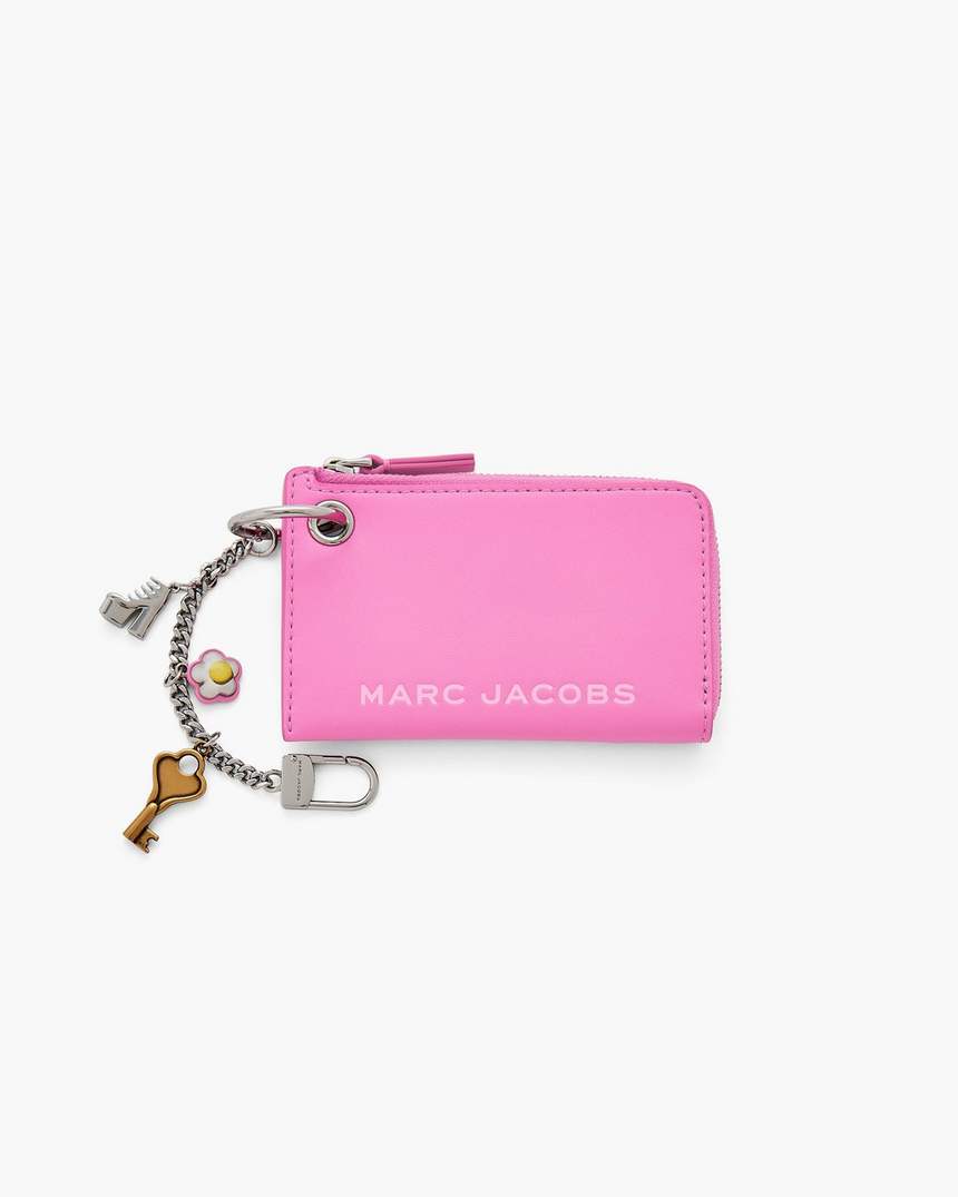 de top zip charm portemonnee