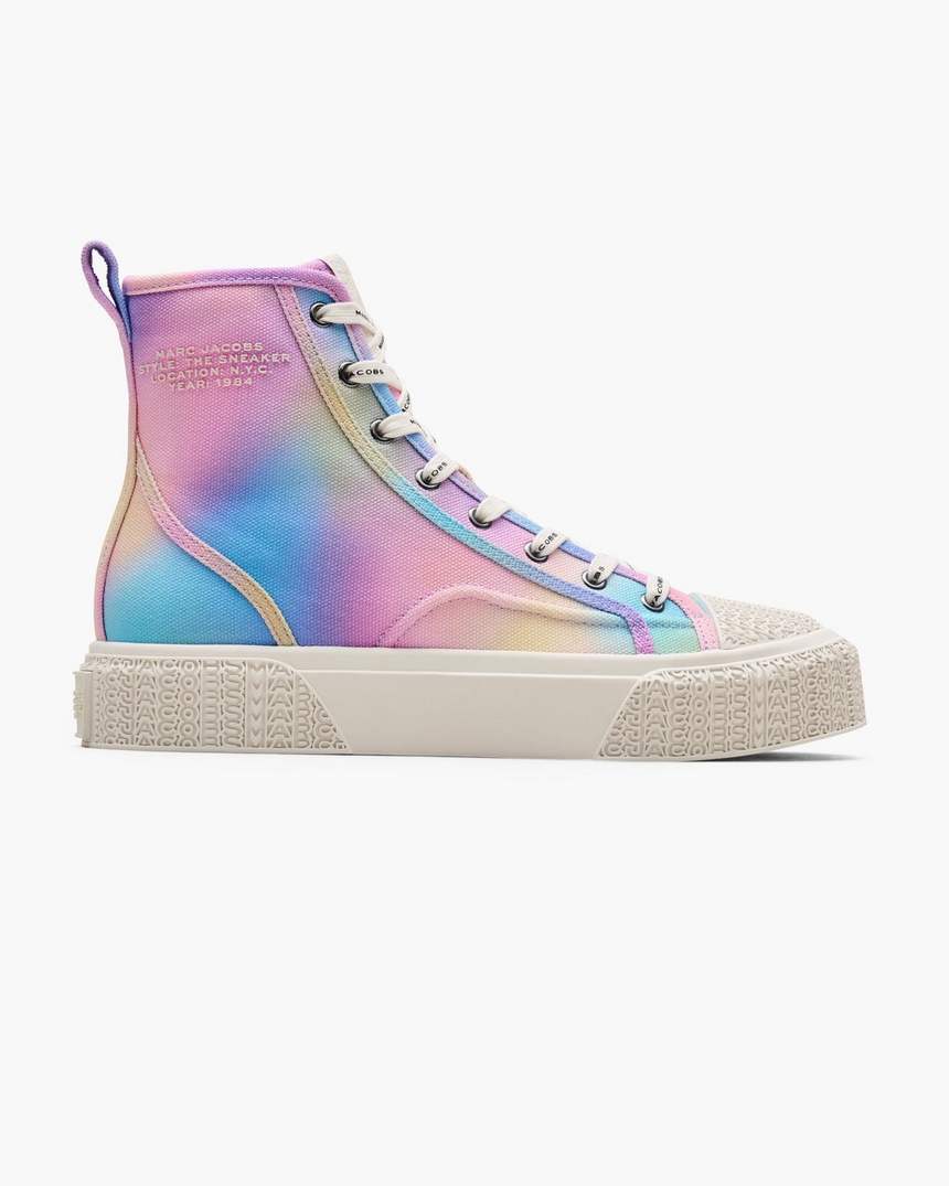de airbrush canvas sneaker