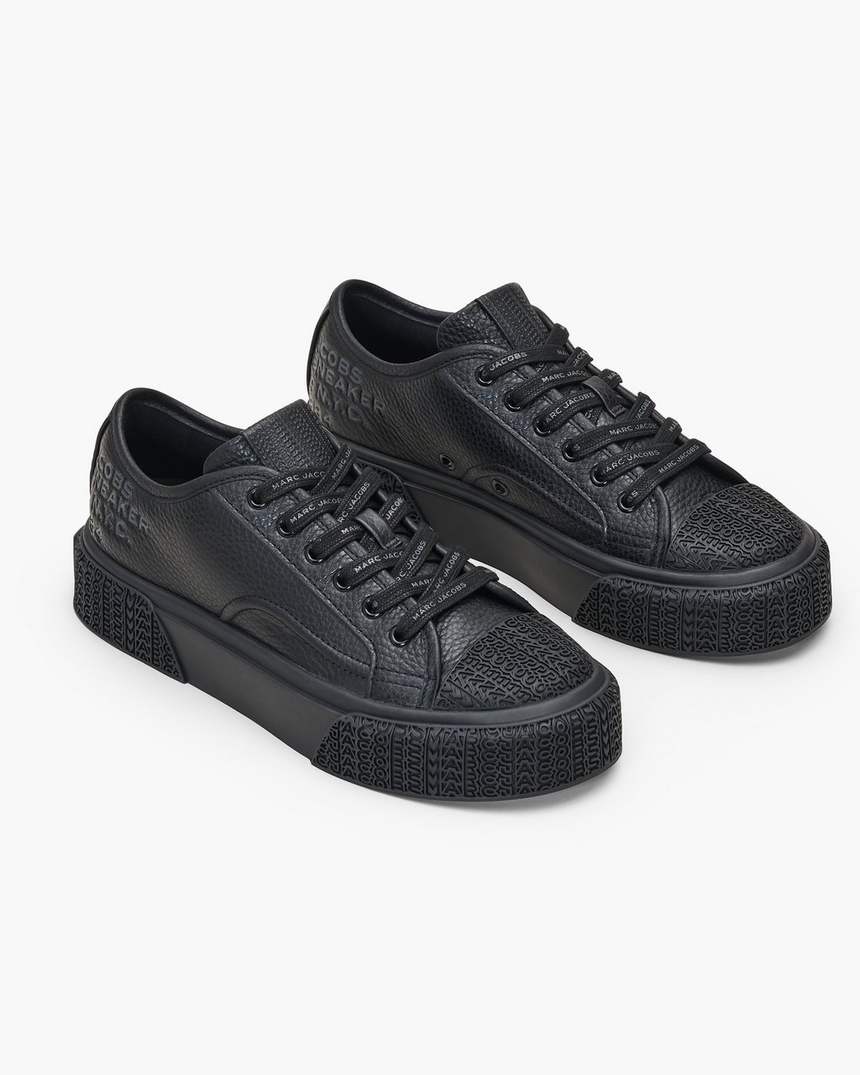 de leren sneaker