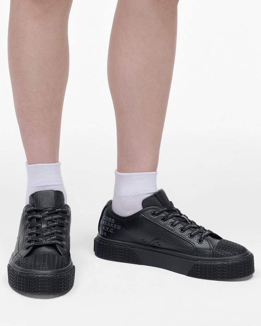 de leren sneaker