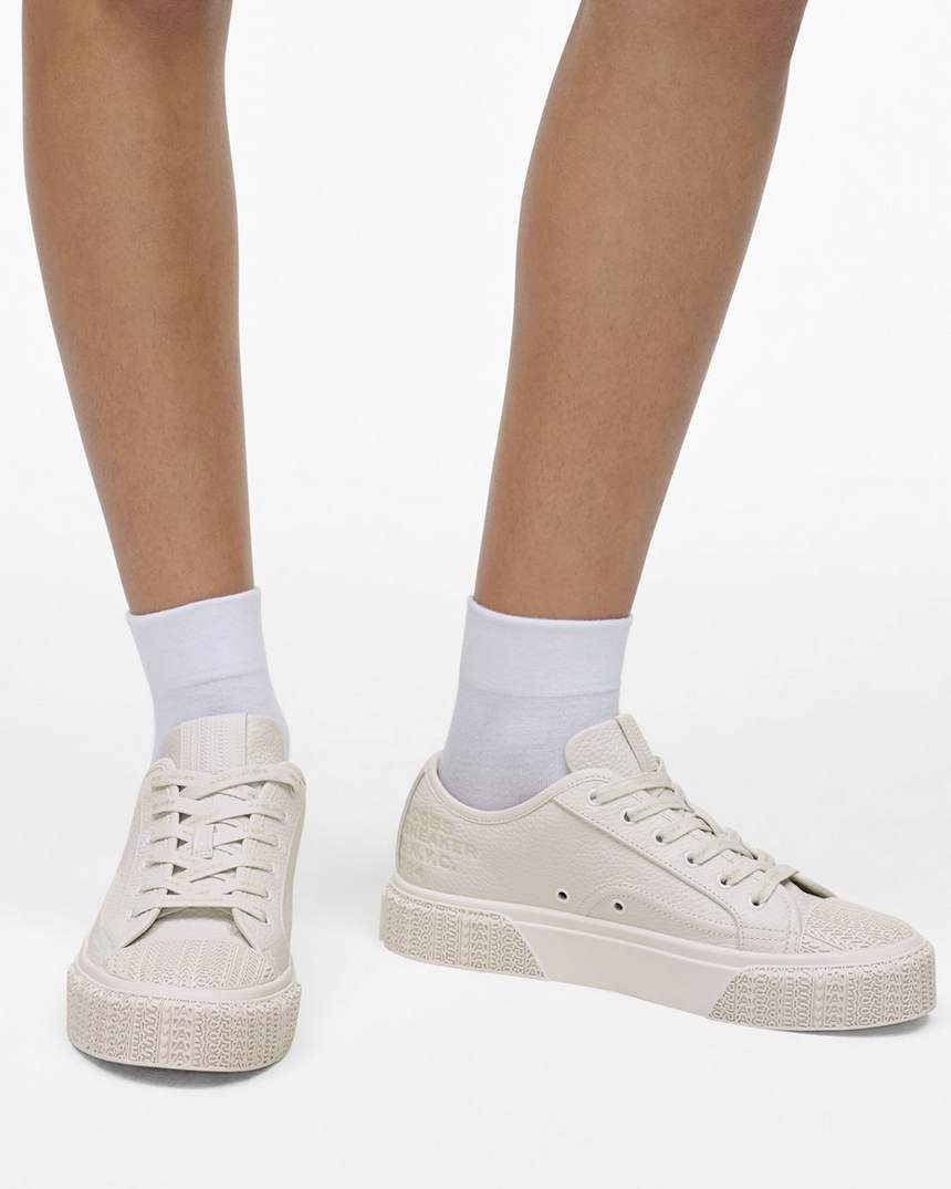 de leren sneaker