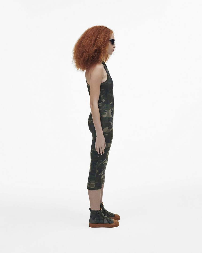 de camo jacquard high top sneaker