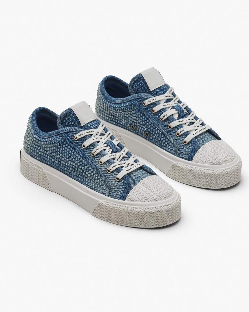 de crystal denim sneaker