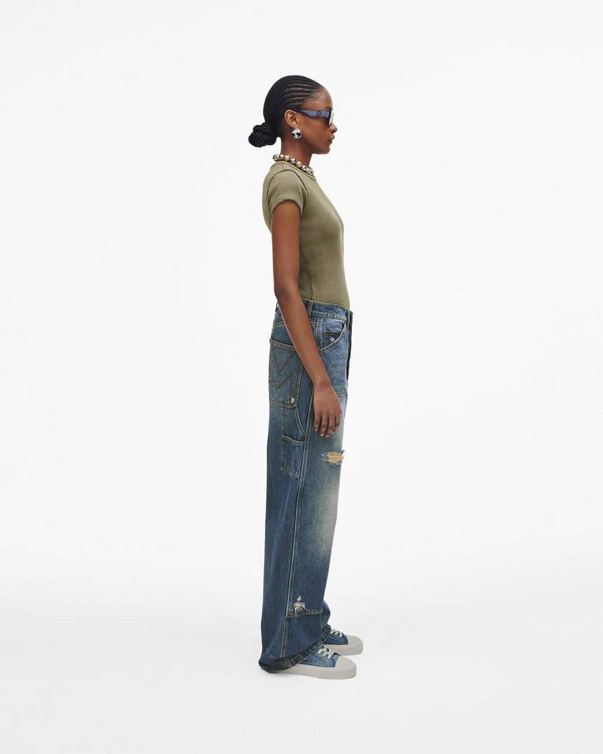 de crystal denim sneaker