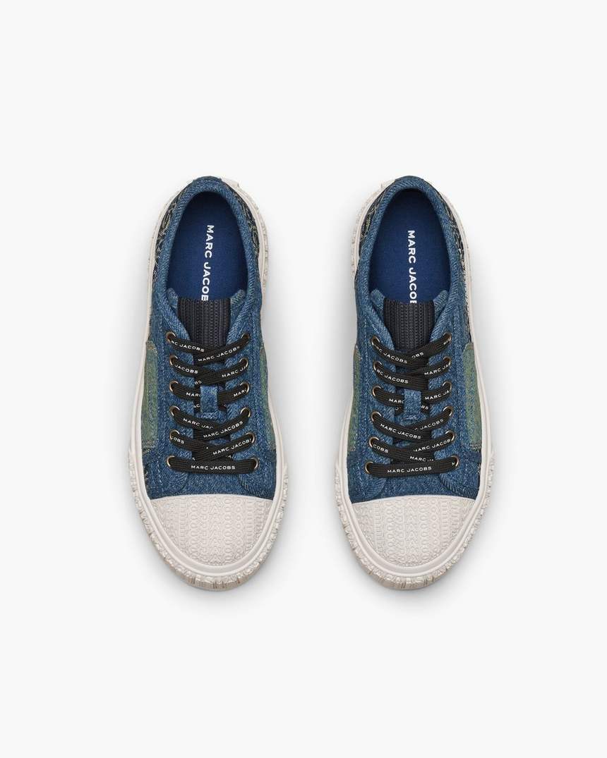de gedeconstrueerde denim sneaker