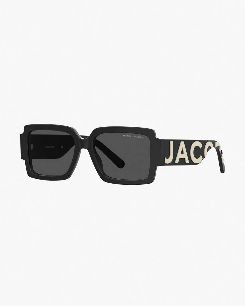de marc jacobs bold logo square zonnebril