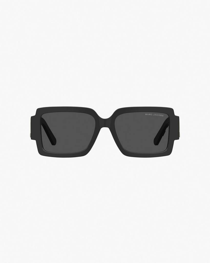 de marc jacobs bold logo square zonnebril