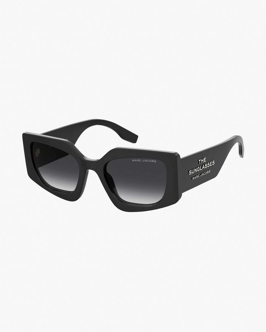 de vierkante cat-eye zonnebril