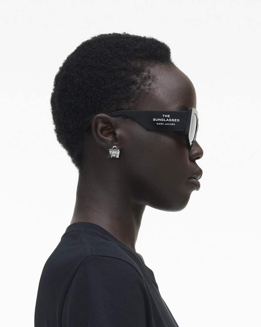 de vierkante cat-eye zonnebril