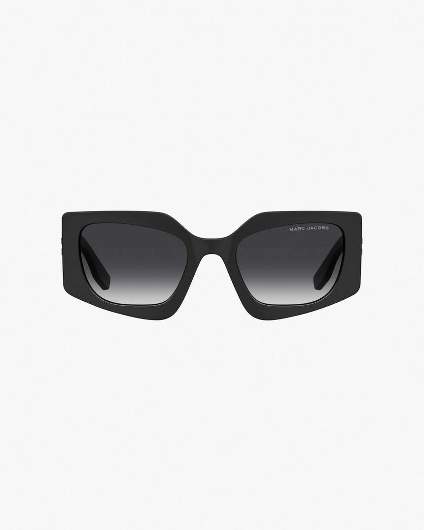 de vierkante cat-eye zonnebril