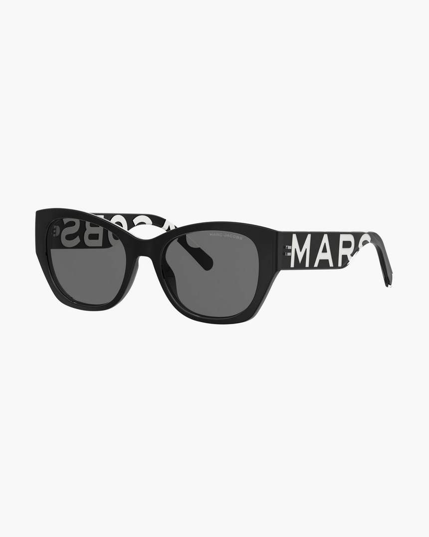 de bold logo square cat eye zonnebril