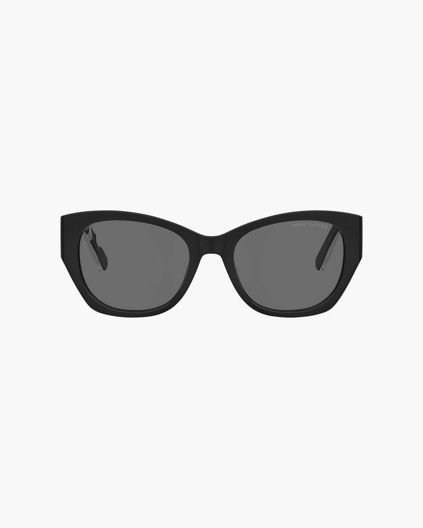 de bold logo square cat eye zonnebril