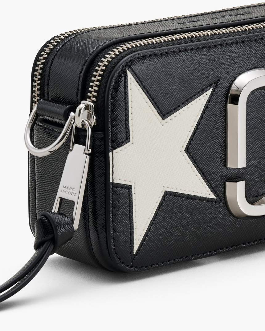de star patchwork leather snapshot