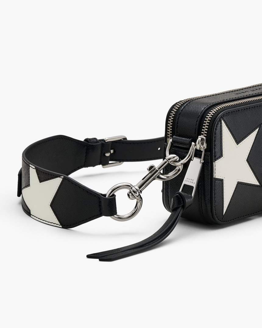 de star patchwork leather snapshot