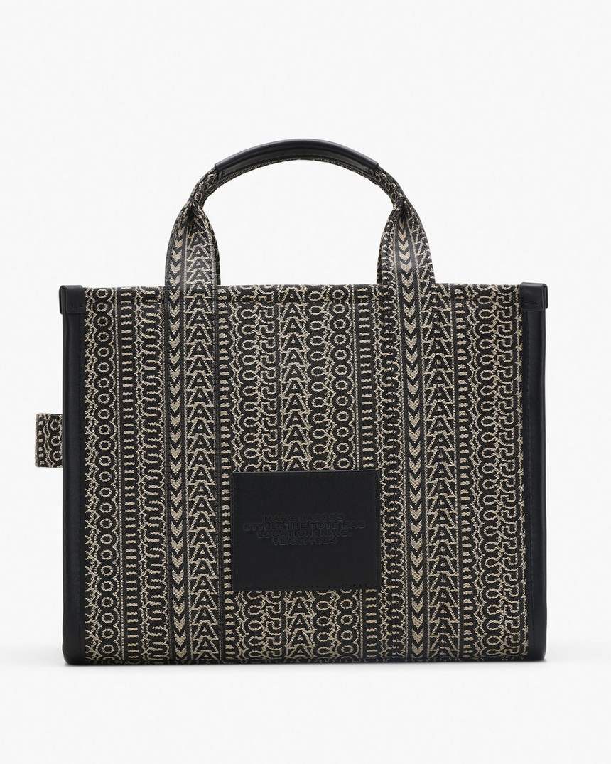 de monogram jacquard medium tote bag