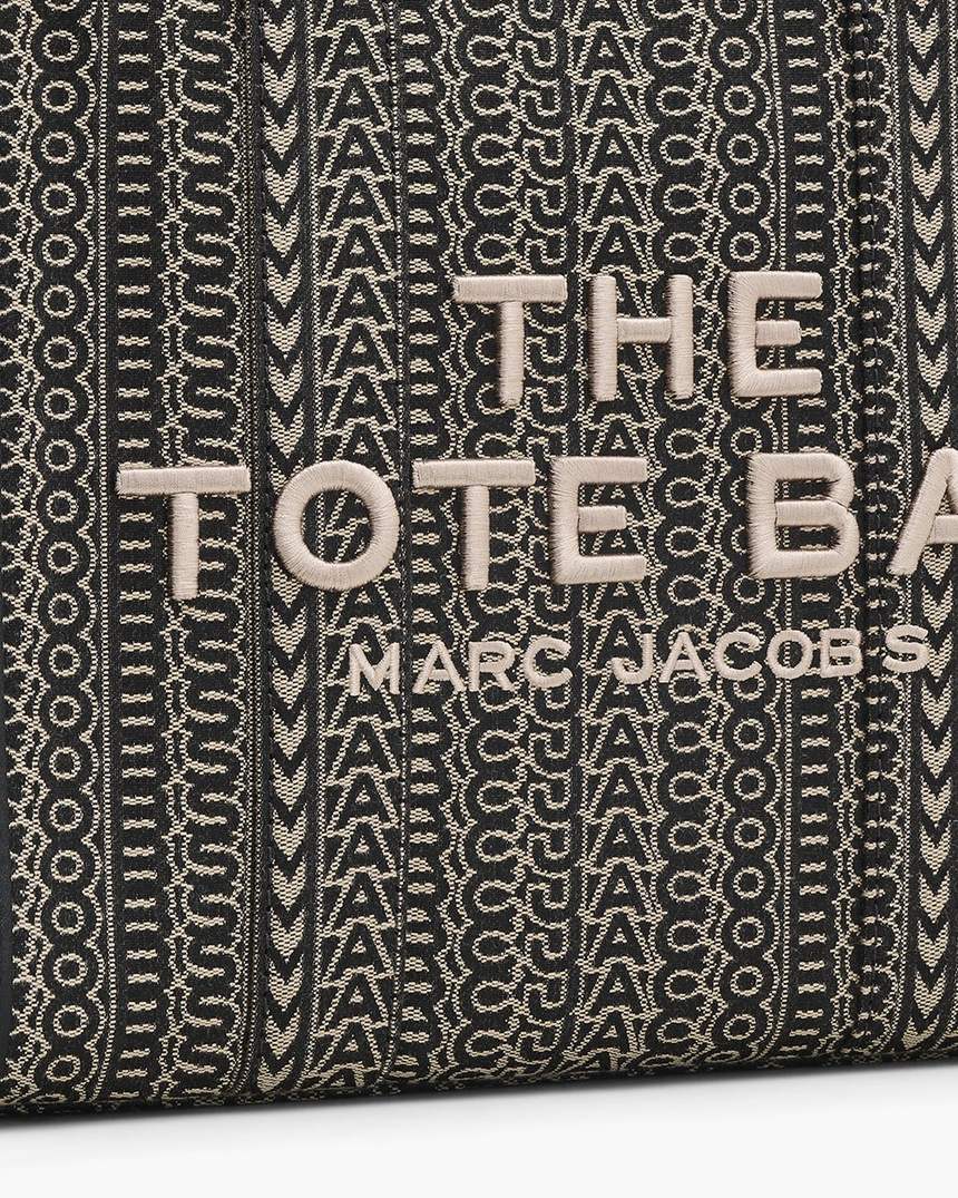 de monogram jacquard medium tote bag