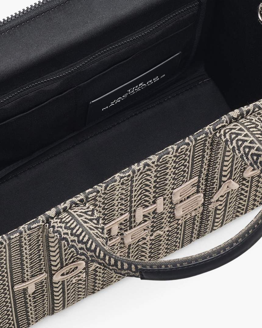 de monogram jacquard medium tote bag