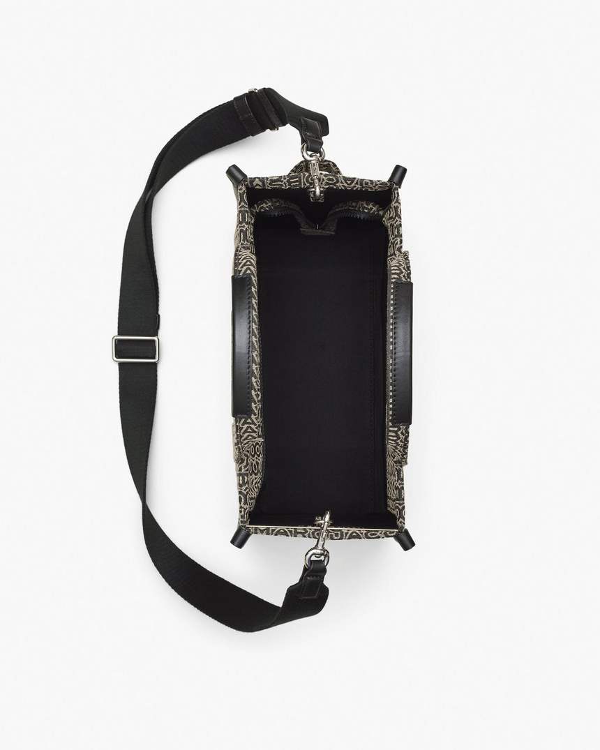 de monogram jacquard medium tote bag