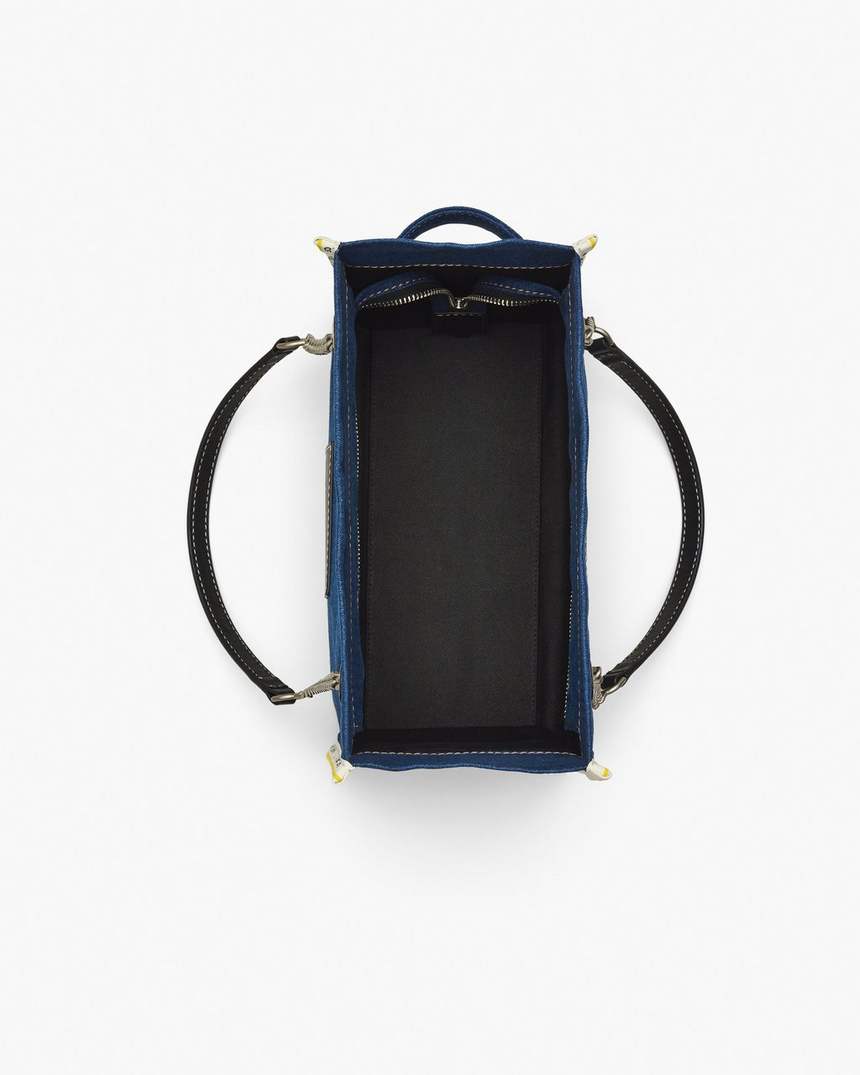 de denim chain medium tote bag