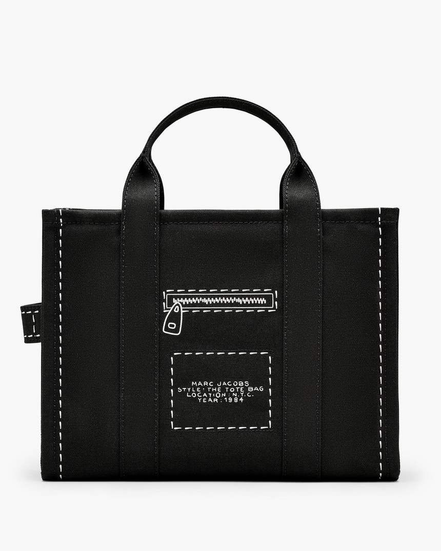 de trompe loeil cargo canvas medium tote bag
