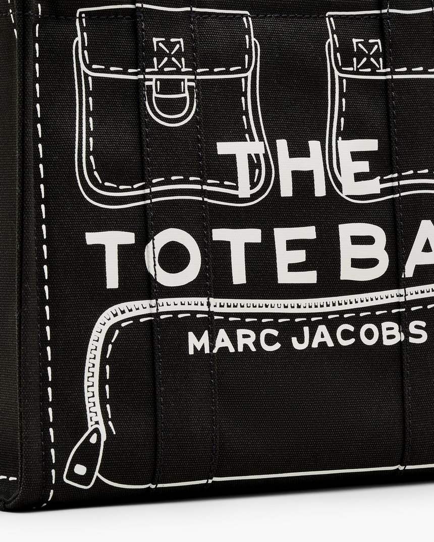 de trompe loeil cargo canvas medium tote bag