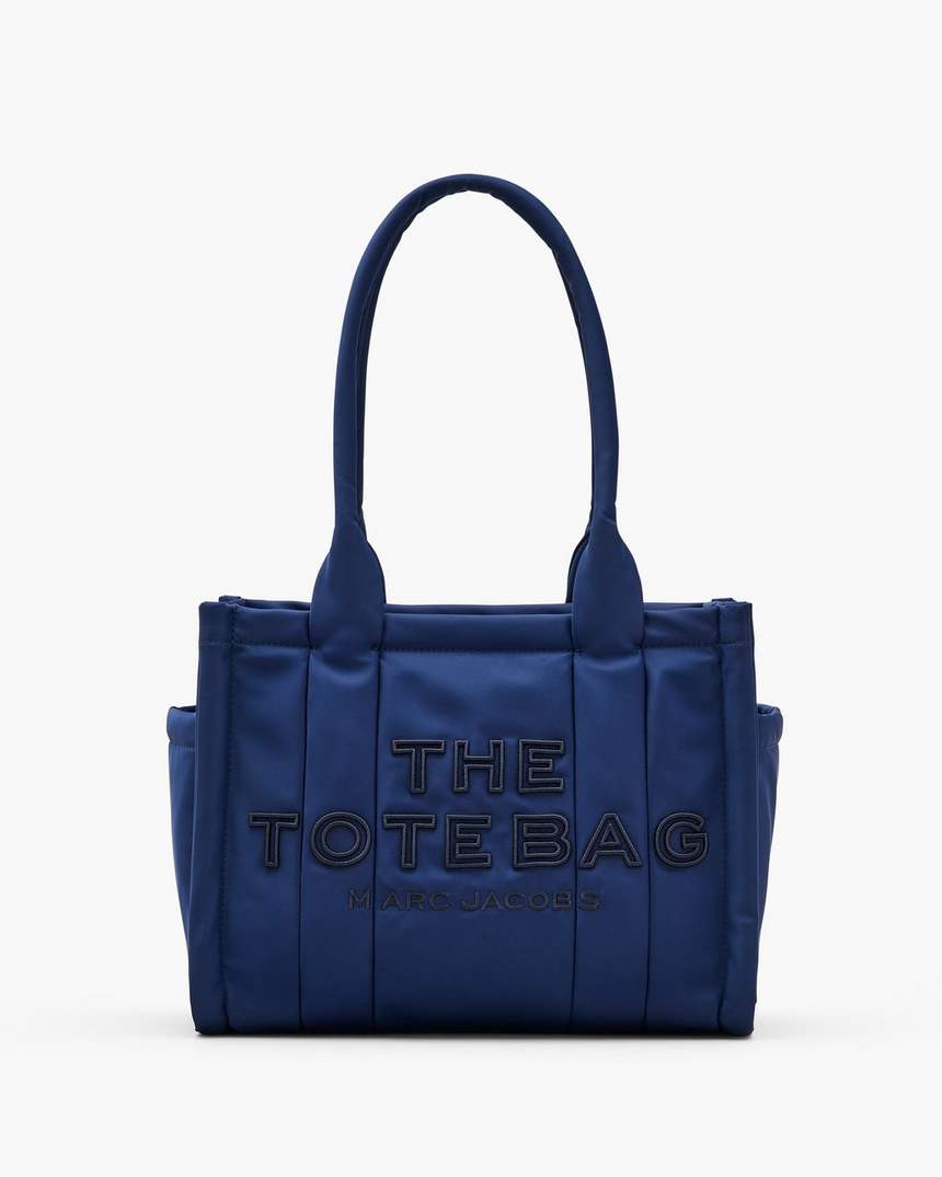 de puffy nylon medium tote bag