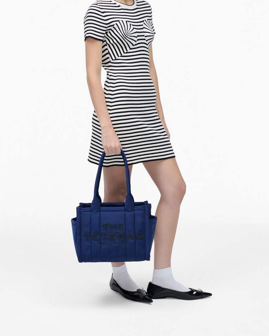 de puffy nylon medium tote bag
