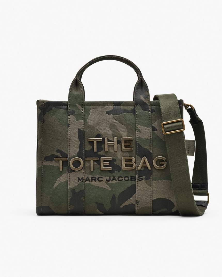 de camo jacquard medium tote bag