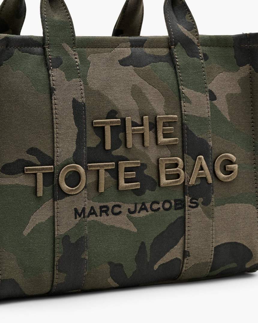 de camo jacquard medium tote bag