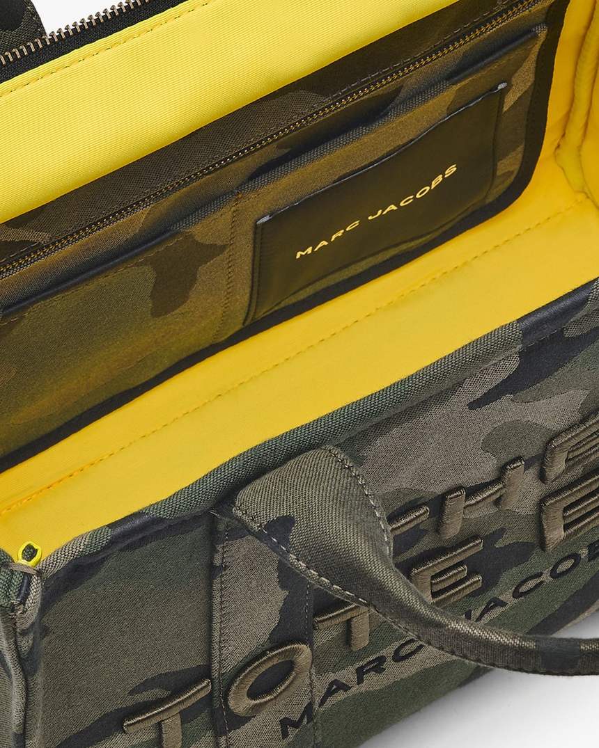 de camo jacquard medium tote bag