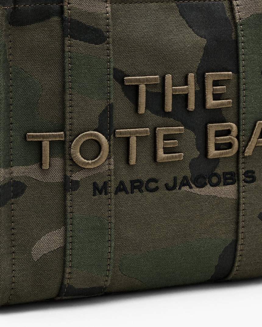 de camo jacquard kleine tote bag