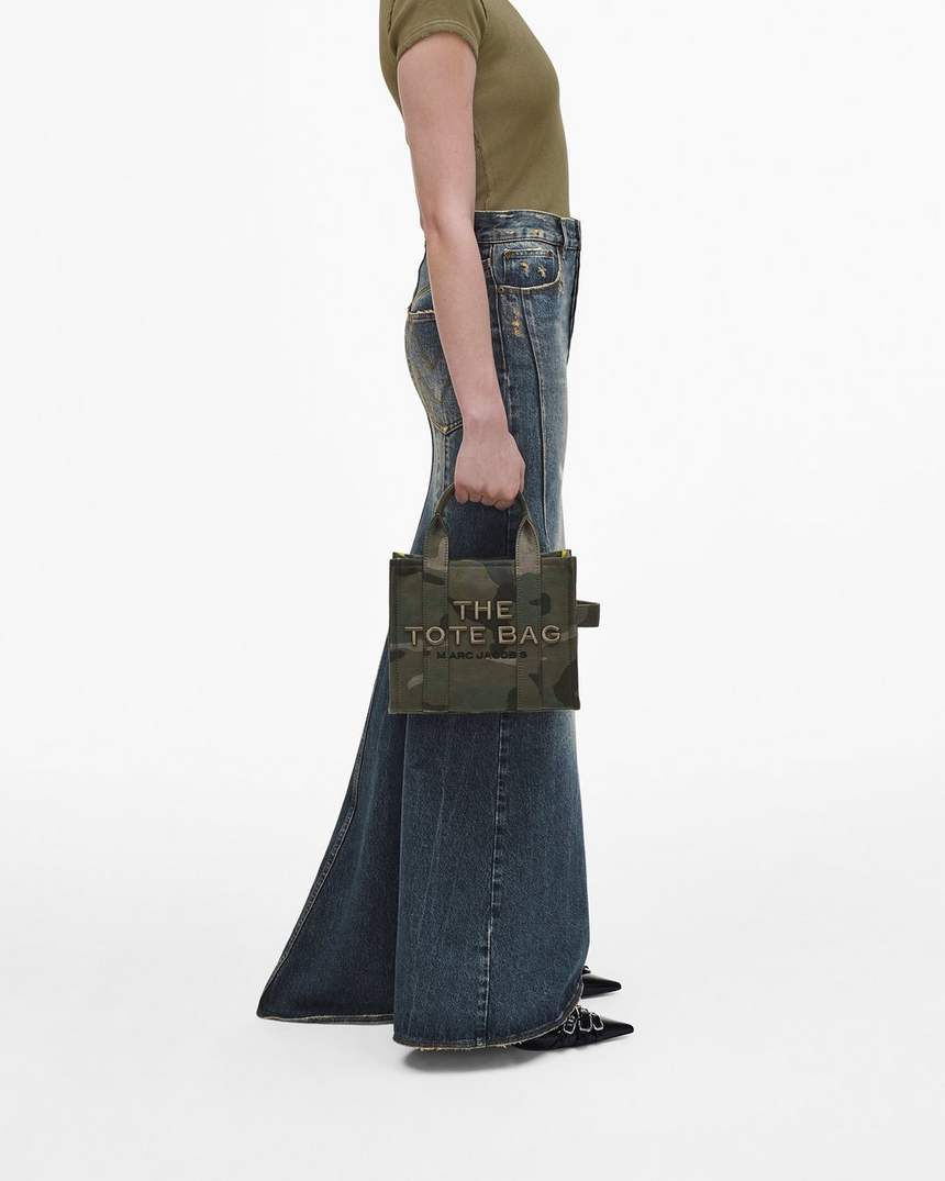 de camo jacquard kleine tote bag