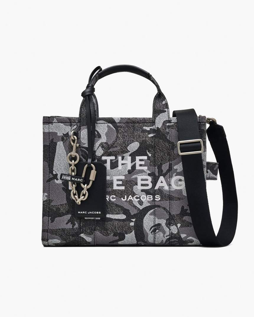 de marc camo denim medium tote bag