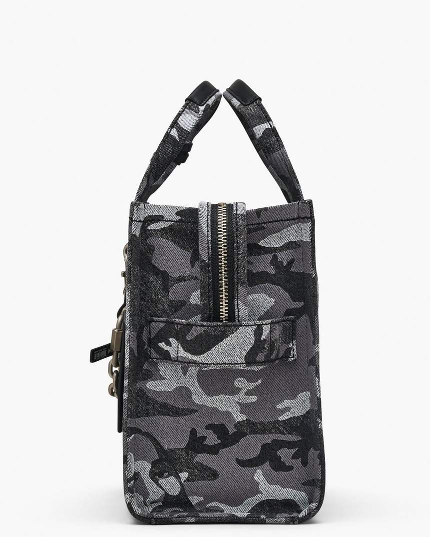 de marc camo denim medium tote bag