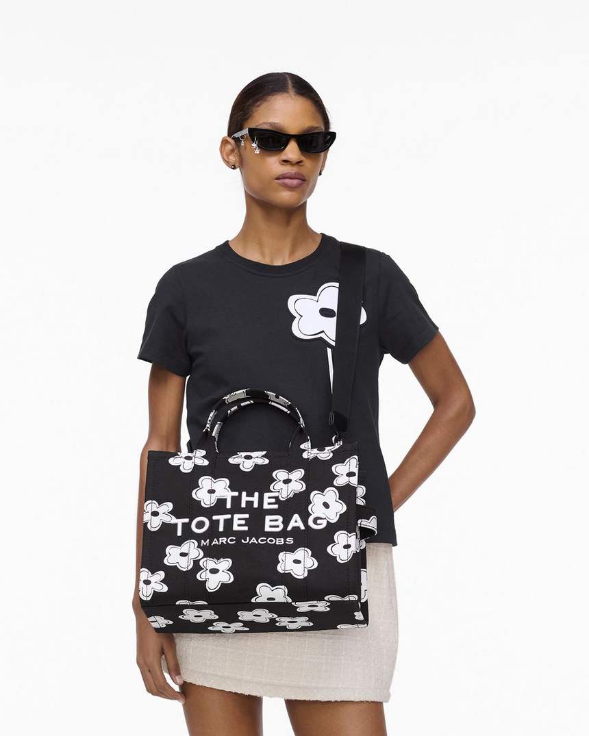 de daisy canvas medium tote bag