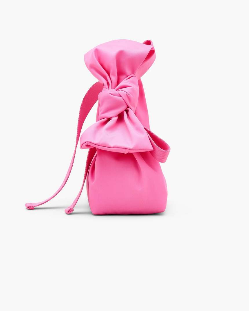 de bow nylon mini sack bag